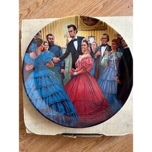 Edwin Knowles Collector Plate Lincoln "The Inauguation"